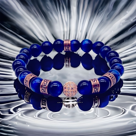 Blue TigerEye bracelet - Picture 4 of 6